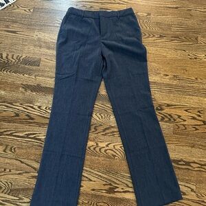 NWT Nine West Navy Gray Bootcut Pants 12 Tall Long Slacks